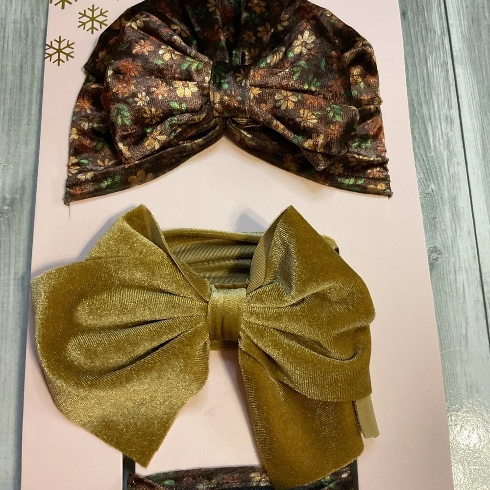 Bebe Baby Winter Headband and Booties Set